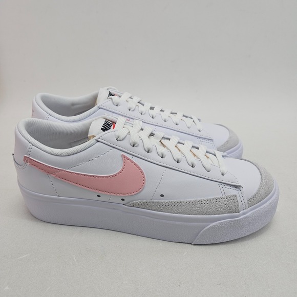 Nike Blazer Platform Low Womens 8.5 White Pink Glaze walking shoes US Size - Picture 14 of 16